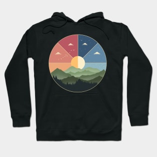 Nature day and night Hoodie